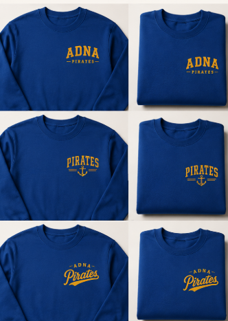 Adna Spirit Wear ADULT Crewneck-Left Chest