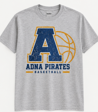 Pirate Basketball T-Shirt: ADNA Design