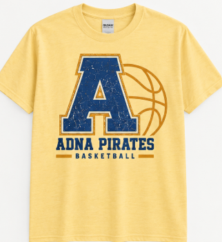 Pirate Basketball T-Shirt: ADNA Design