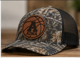 Pirate Basketball Hat-Leather Patch