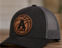 Pirate Basketball Hat-Leather Patch